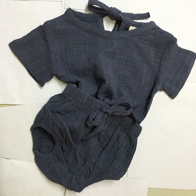 Baby Summer Cotton Romper Set – Lightweight Breathable Fabric with Shorts