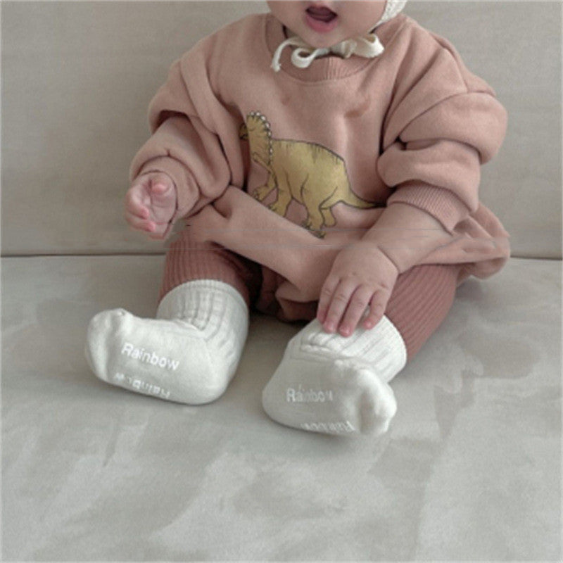 Baby Dinosaur Fleece Romper – Long Sleeve Jumpsuit