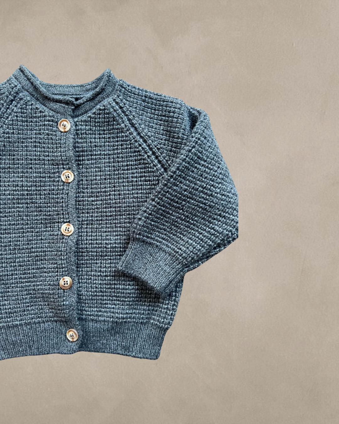 Oak Knit Cardigan (Grey & Latte)