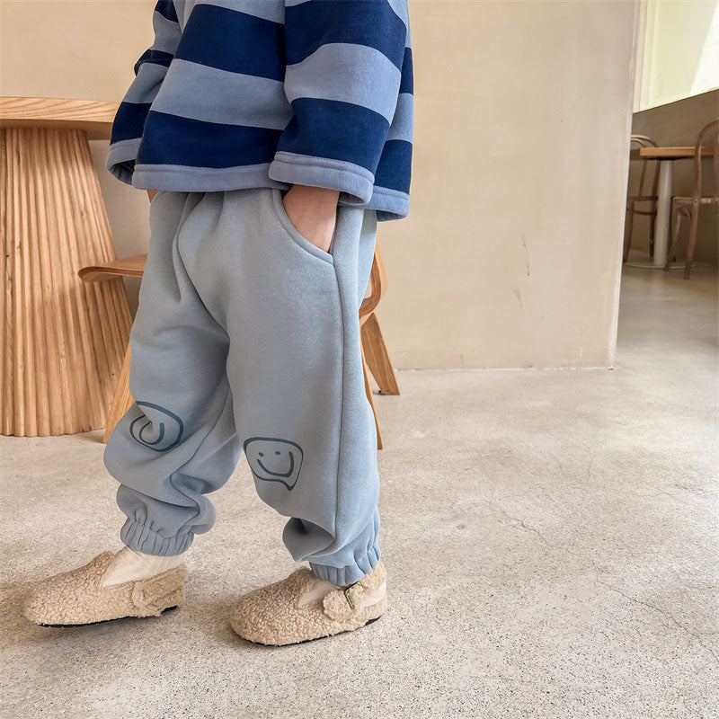 Fleece Joggers Smiley