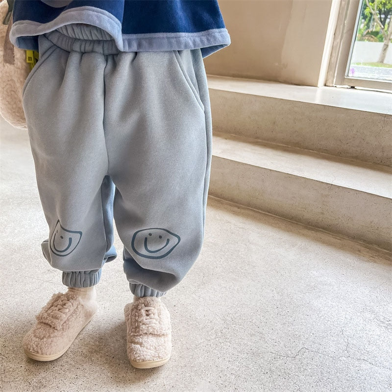 Fleece Joggers Smiley