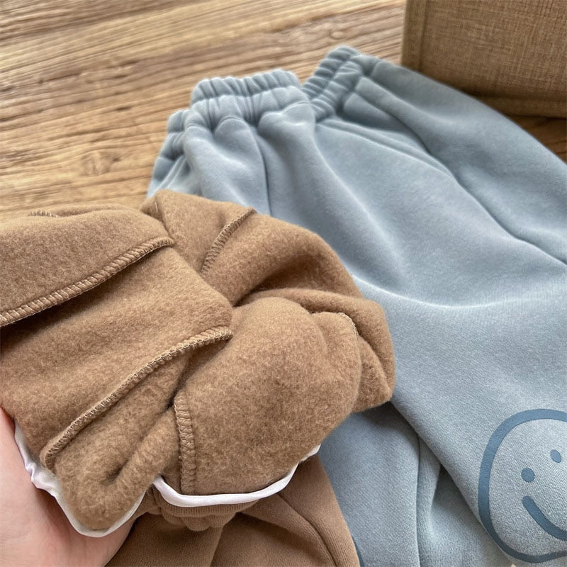 Fleece Joggers Smiley