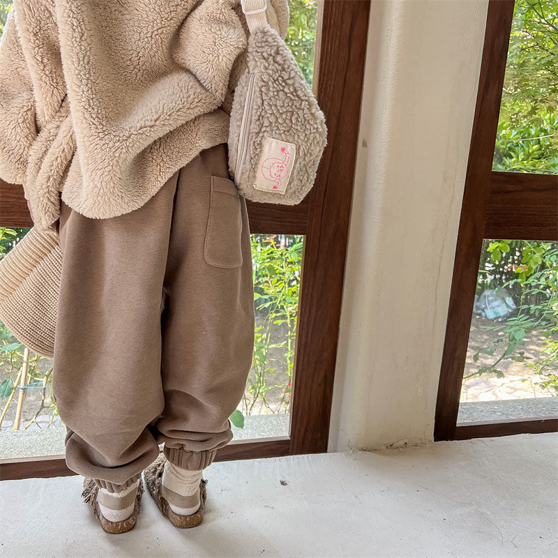 Fleece Joggers Smiley