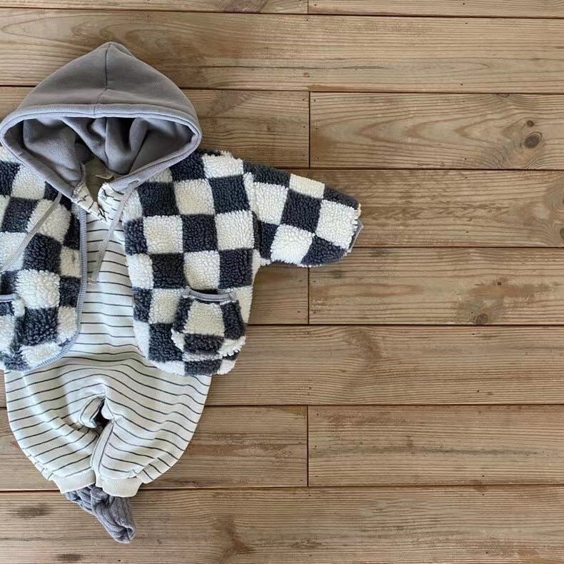 Block Fleece Coat
